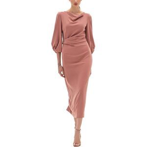 Bgl Womens Wool-Blend Midi Dress